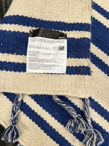 lot 129 image: Nourison DST01 NavyWhite Dhurrie Wool Rug - 8 ft x 10 ft 6 in