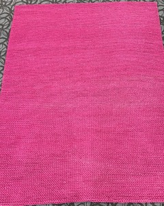 lot 148 image: Rug Mat - Pink Braided Knit Floor Rug for Living Room & Entryway 8 X 10