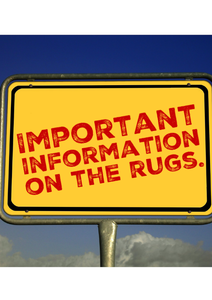 lot 99A image: IMPORTANT INFORMATION ON THE RUGS