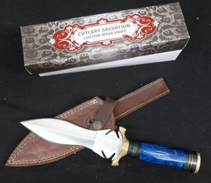 lot 45 image: CUTLERY SALVATION CUSTOM MADE KNIFE