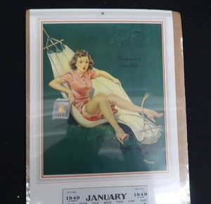 lot 51 image: PIN UP CALENDARS  BROWN& BIGLOW GIRLS 1949 1970S