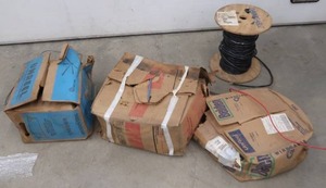 lot 120 image: ASSORTMENT OF WIRE SPOOLS