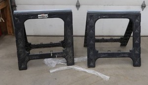 lot 123 image: 2 SAWHORSES