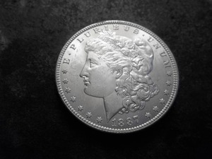lot 13 image: 1887 Morgan Silver Dollar