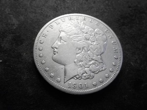 lot 37 image: 1901 S Morgan Silver Dollar