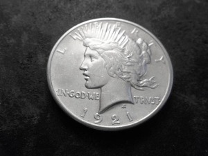 lot 40 image: 1921 Peace Silver Dollar