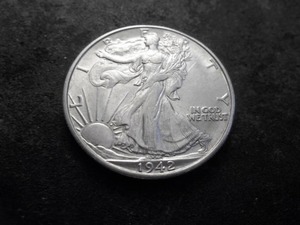 lot 47 image: 1942 D Walking Liberty Silver Half  Dollar BU