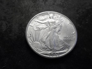 lot 48 image: 1943 D Walking Liberty Silver Half  Dollar BU