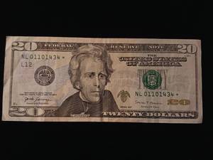lot 35 image: 2017 20 Dollar Federal Reserve Note � Extra Fine and Fancy � see details  - TAX EXEMPT