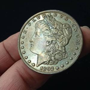 lot 64 image: 1892  Morgan Silver Dollar � 90% Silver � Very Fine 45  - TAX EXEMPT