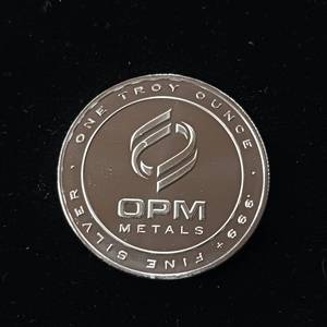 lot 85 image: 1 Uncirculated Bullion Coin � 1 troy ounce total � OPM Metals � Tax Exempt .999% Silver - Made in the USA - TAX EXEMPT