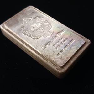 lot 126 image: Scottsdale Mint Stacker 10 ounce Silver Bar � Tax Exempt - .999% Pure Silver