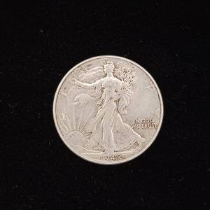 lot 254 image: 1942 90% Silver Walking Liberty Half Dollars - 1 Coin Total � Tax Exempt Constitutional Currency