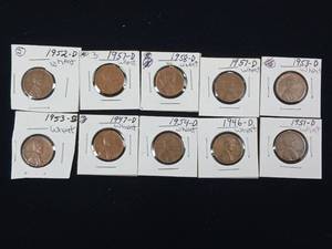 lot 278 image: Lot of Wheat Pennies mixed years � Made in USA � Tax Exempt