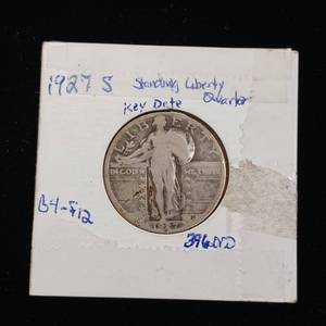 lot 299 image: 1927S Standing Liberty Quarter � Key Date - Tax Exempt Constitutional Currency