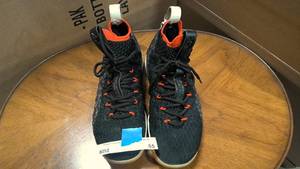 lot 55 image: Nike Lebron 15 bright crimson and black size 9