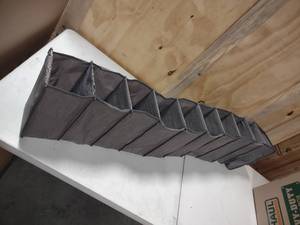 lot 145 image: 10 pair Hanging Shoe Organizer Gray