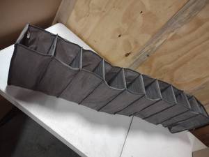 lot 146 image: 10 pair Hanging Shoe Organizer Gray