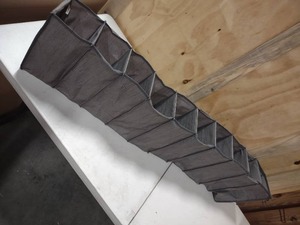lot 147 image: 10 pair Hanging Shoe Organizer Gray