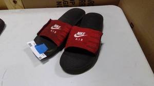 lot 69 image: Nike Air Max Camden slides black and red size 11
