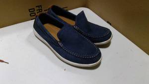 lot 93 image: Cole Haan Boothbay slip on loafers size 12 in blue suede