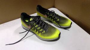 lot 132 image: Nike air Zoom Pegasus 33 shield khaki volt running shoes size 12
