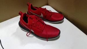 lot 133 image: Nike Roshe 2 gym shoe red size 12