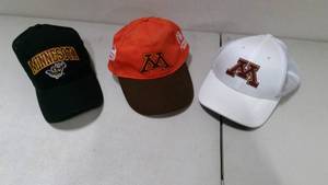 lot 181 image: 3 Minnesota Gophers Ballcaps