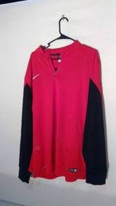 lot 255 image: Nike 14 zip Dri-Fit Long sleeve size XL