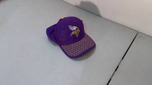 lot 308 image: Minnesota Vikings Fitted Ball cap ML 39thirty  Signed by Carl Eller