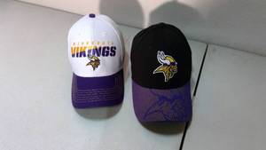 lot 310 image: 2 Minnesota Vikings Ball caps 47, 9forty