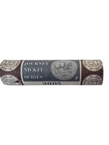 lot 43 image: Roll of 2005 Uncirculated Buffalo Nickels, P Mint Mark, Westward Journey Series.