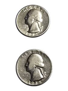 lot 47 image: Silver quarters in good condition with various mint marks