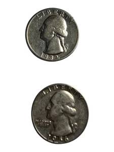 lot 50 image: Silver quarters in good condition with various mint marks