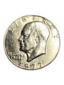 lot 52 image: 1977 Eisenhower Dollar, often referred to as Ike.