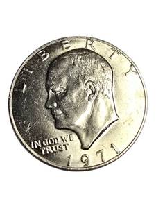 lot 53 image: 1971 Eisenhower Dollar, often referred to as Ike.