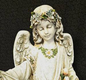 Angel with Birds Garden Statue by Roman Joseph Studio