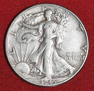 lot 577 image: Eleven (11) 90% Liberty Walking Half Dollars