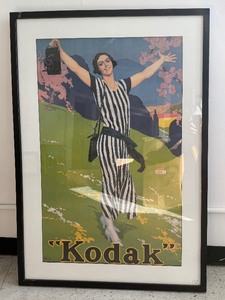 lot 100 image: HUGE Modern DeLong Kodak Advertising Print