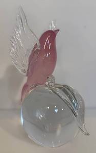 lot 4 image: Signed Elio Raffaeli Murano Art Glass Bird Sculpture&nbsp