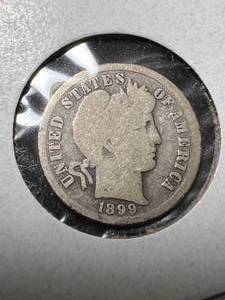 1899-S US BARBER DIME