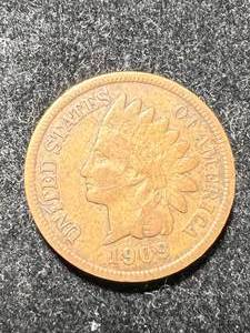 lot 33 image: 1909 US INDIAN HEAD CENT