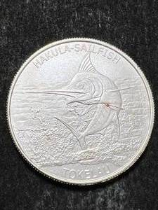 lot 34 image: 1 TROY OZ .999 FINE SILVER 2016 TOKELAU ROUND