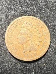 lot 38 image: 1909-S US INDIAN HEAD CENT