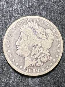 lot 56 image: 1900-O US MORGAN SILVER DOLLAR
