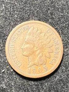lot 63 image: 1905 US INDIAN HEAD CENT