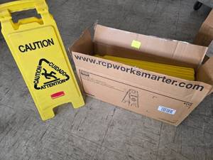 lot 23 image: Yellow Safety Caution Signs