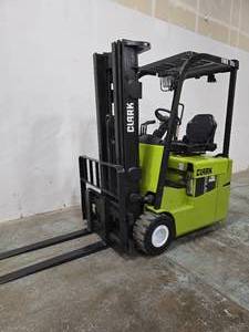 lot 1 image: 2008 Clark TMX15S 3000lb Electric Forklift