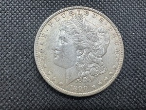 lot 40 image: 1890 Morgan Silver Dollar