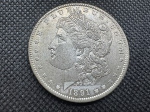 lot 42 image: 1891 Morgan Silver Dollar